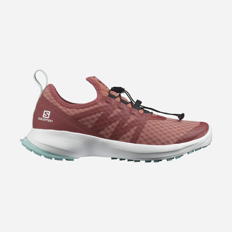 Salomon Singapore Womens Trail Running Shoes - SENSE FLOW 2 Dark Red/White | 91038-DRVL